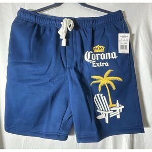 New‎ Corona Lounge/Sleep Shorts Blue White Yellow Men's Size Medium